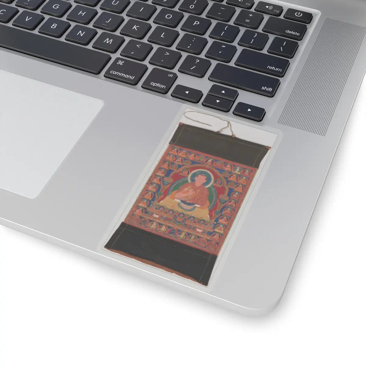 unknown - Portrait of Munchen Sangye Rinchen, the Eighth Abbot of Ngor Monastery - late 16th century v1 - STICKER Vinyl Kiss-Cut Decal