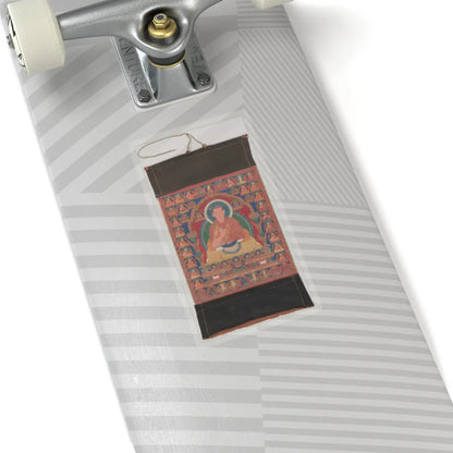 unknown - Portrait of Munchen Sangye Rinchen, the Eighth Abbot of Ngor Monastery - late 16th century v1 - STICKER Vinyl Kiss-Cut Decal