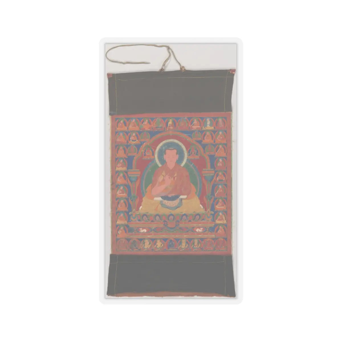 unknown - Portrait of Munchen Sangye Rinchen, the Eighth Abbot of Ngor Monastery - late 16th century v1 - STICKER Vinyl Kiss-Cut Decal