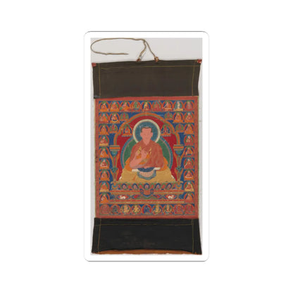 unknown - Portrait of Munchen Sangye Rinchen, the Eighth Abbot of Ngor Monastery - late 16th century v1 - STICKER Vinyl Kiss-Cut Decal