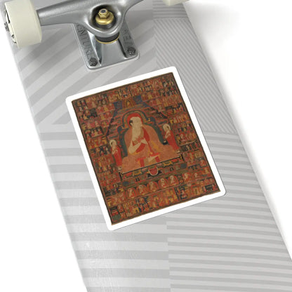 unknown - Portrait of Shakyashribhadra with His Life Episodes and Lineage - early to mid-14th century - STICKER Vinyl Kiss-Cut Decal