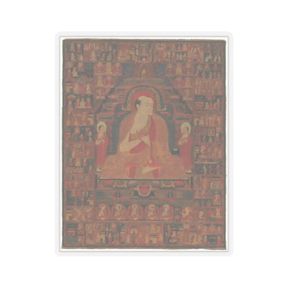 unknown - Portrait of Shakyashribhadra with His Life Episodes and Lineage - early to mid-14th century - STICKER Vinyl Kiss-Cut Decal