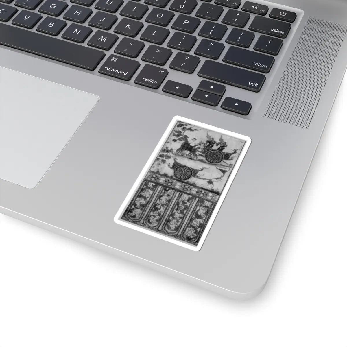 unknown - Prince Vessantara Gives Away His Chariot- Scene from a Vessantara Jataka - late 19th–20th century - STICKER Vinyl Kiss-Cut Decal