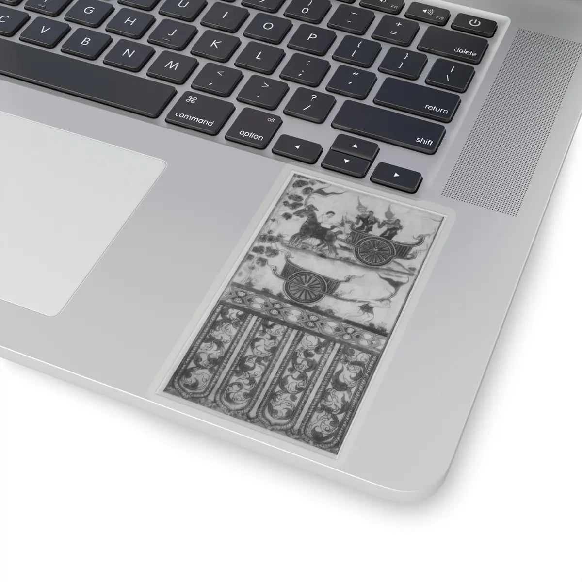 unknown - Prince Vessantara Gives Away His Chariot- Scene from a Vessantara Jataka - late 19th–20th century - STICKER Vinyl Kiss-Cut Decal