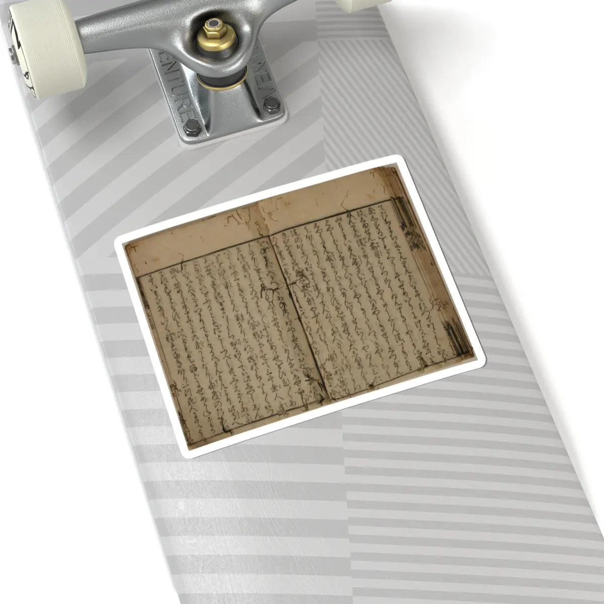 unknown - Printed Book of the Text for A Long Tale for an Autumn Night (Aki no yo no nagamonogatari) - dated 1642 v18 - STICKER Vinyl Kiss-Cut Decal