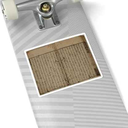 unknown - Printed Book of the Text for A Long Tale for an Autumn Night (Aki no yo no nagamonogatari) - dated 1642 v18 - STICKER Vinyl Kiss-Cut Decal