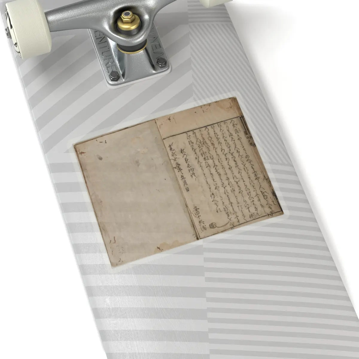 unknown - Printed Book of the Text for A Long Tale for an Autumn Night (Aki no yo no nagamonogatari) - dated 1642 v29 - STICKER Vinyl Kiss-Cut Decal