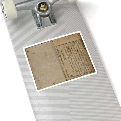 unknown - Printed Book of the Text for A Long Tale for an Autumn Night (Aki no yo no nagamonogatari) - dated 1642 v29 - STICKER Vinyl Kiss-Cut Decal