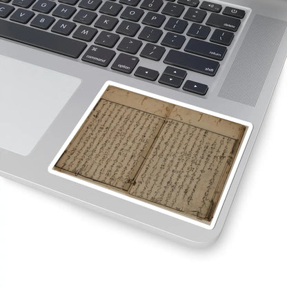 unknown - Printed Book of the Text for A Long Tale for an Autumn Night (Aki no yo no nagamonogatari) - dated 1642 v6 - STICKER Vinyl Kiss-Cut Decal