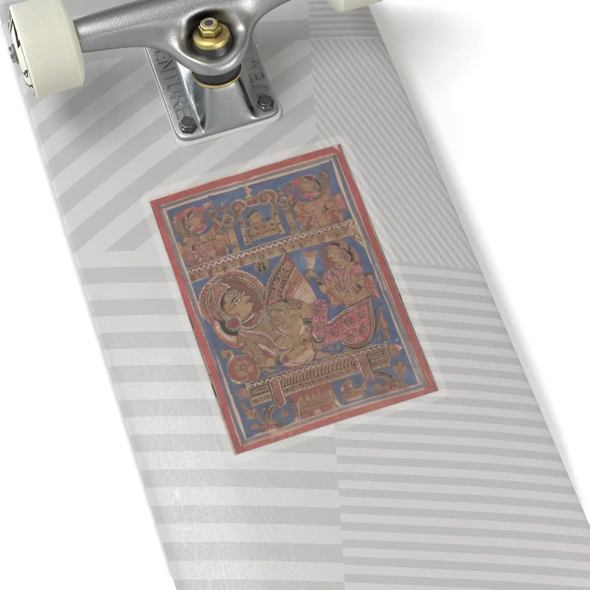 unknown - Queen Trisala Nursing the Newborn Mahavira- Folio from a Kalpasutra Manuscript - 15th century v1 - STICKER Vinyl Kiss-Cut Decal