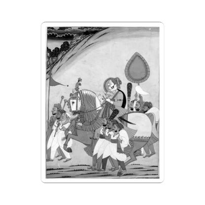 unknown - Raja on Horseback with Attendants - ca. 1800 - STICKER Vinyl Kiss-Cut Decal