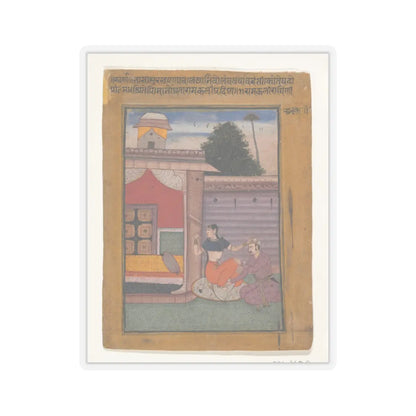 unknown - Ramkali Ragini- Folio from a ragamala series (Garland of Musical Modes) - ca. 1605–06 v1 - STICKER Vinyl Kiss-Cut Decal