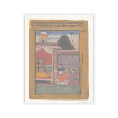 unknown - Ramkali Ragini- Folio from a ragamala series (Garland of Musical Modes) - ca. 1605–06 v1 - STICKER Vinyl Kiss-Cut Decal