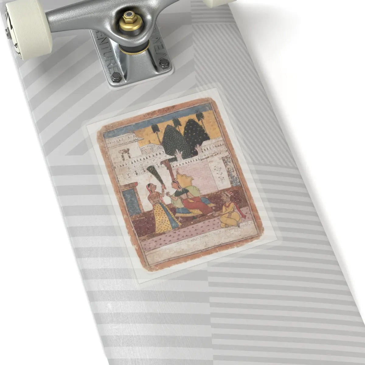 unknown - Ramkali Ragini- Page from a Dispersed Ragamala Series (Garland of Musical Modes) - 18th century v1 - STICKER Vinyl Kiss-Cut Decal