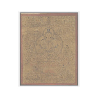 unknown - Sadaksari-Lokeshvara Surrounded by Manifestations and Monks - late 15th century v1 - STICKER Vinyl Kiss-Cut Decal