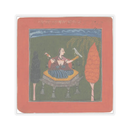unknown - Sanveri Ragini, Page from a Ragamala Series (Garland of Musical Modes) - ca. 1700–1710 v1 - STICKER Vinyl Kiss-Cut Decal