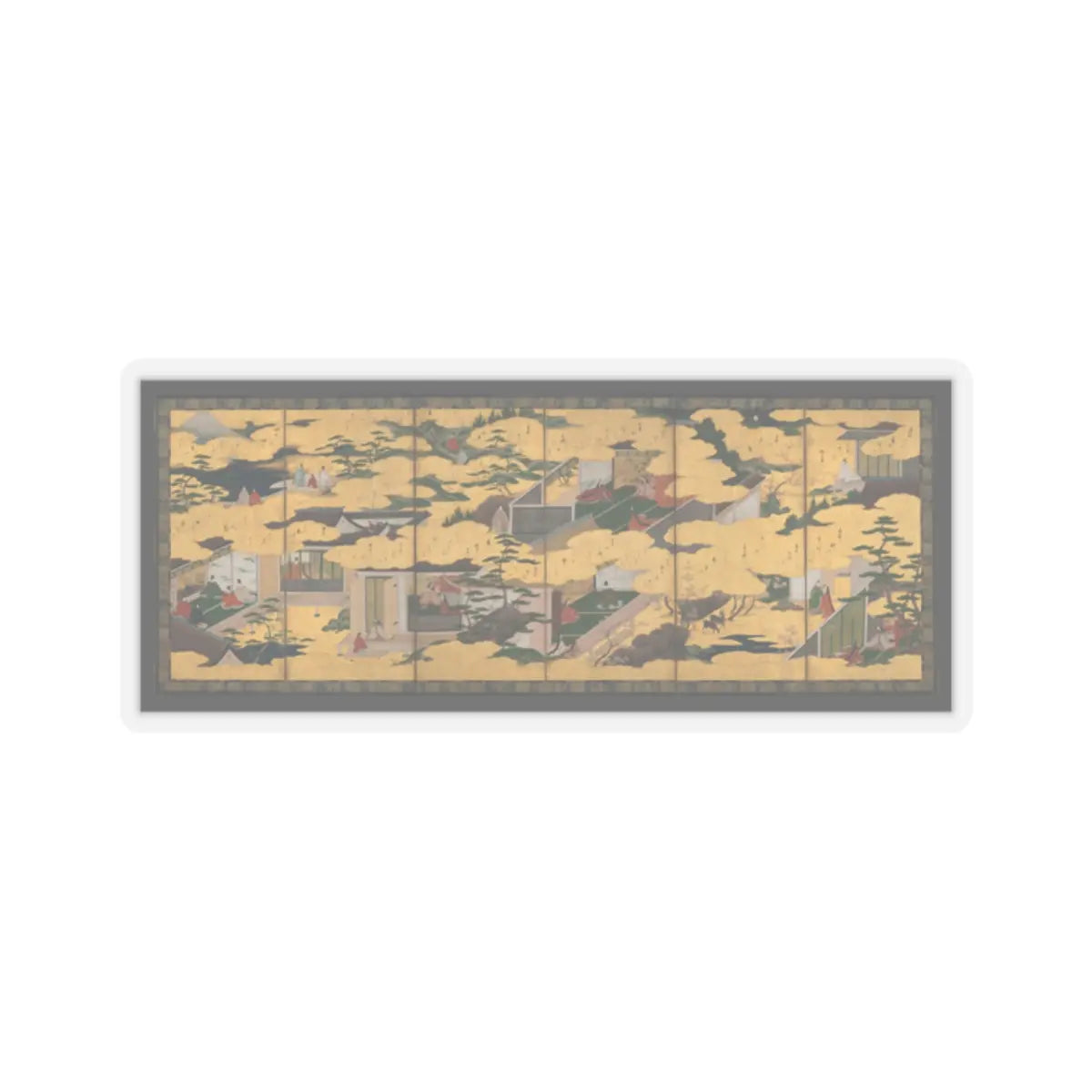 unknown - Scenes from the Tales of Ise - first half of the 17th century v1 - STICKER Vinyl Kiss-Cut Decal