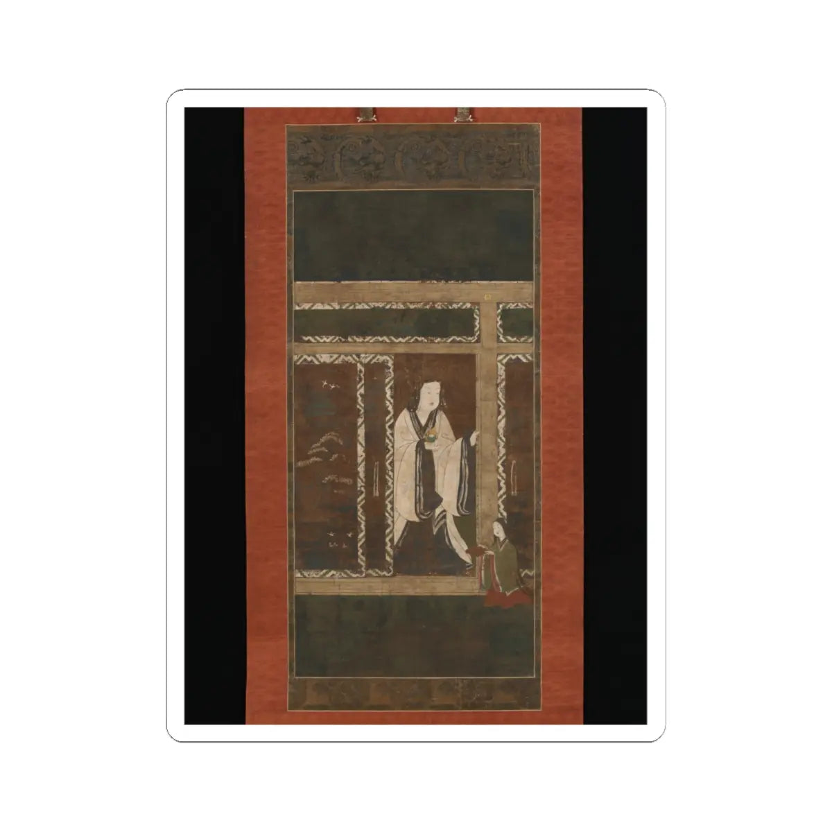 unknown - Seiryū Gongen - mid-14th century v1 - STICKER Vinyl Kiss-Cut Decal