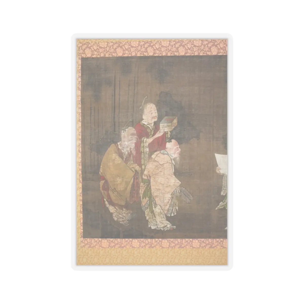 unknown - Seven Sages of the Bamboo Grove - unknown v4 - STICKER Vinyl Kiss-Cut Decal