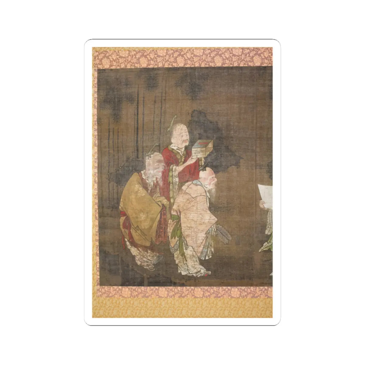 unknown - Seven Sages of the Bamboo Grove - unknown v4 - STICKER Vinyl Kiss-Cut Decal