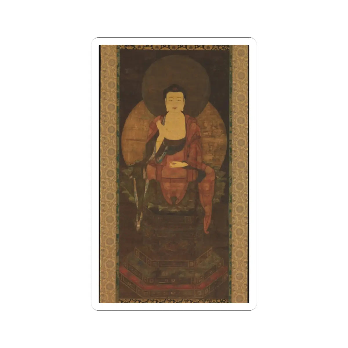 unknown - Shaka Nyorai - 14th century v2 - STICKER Vinyl Kiss-Cut Decal