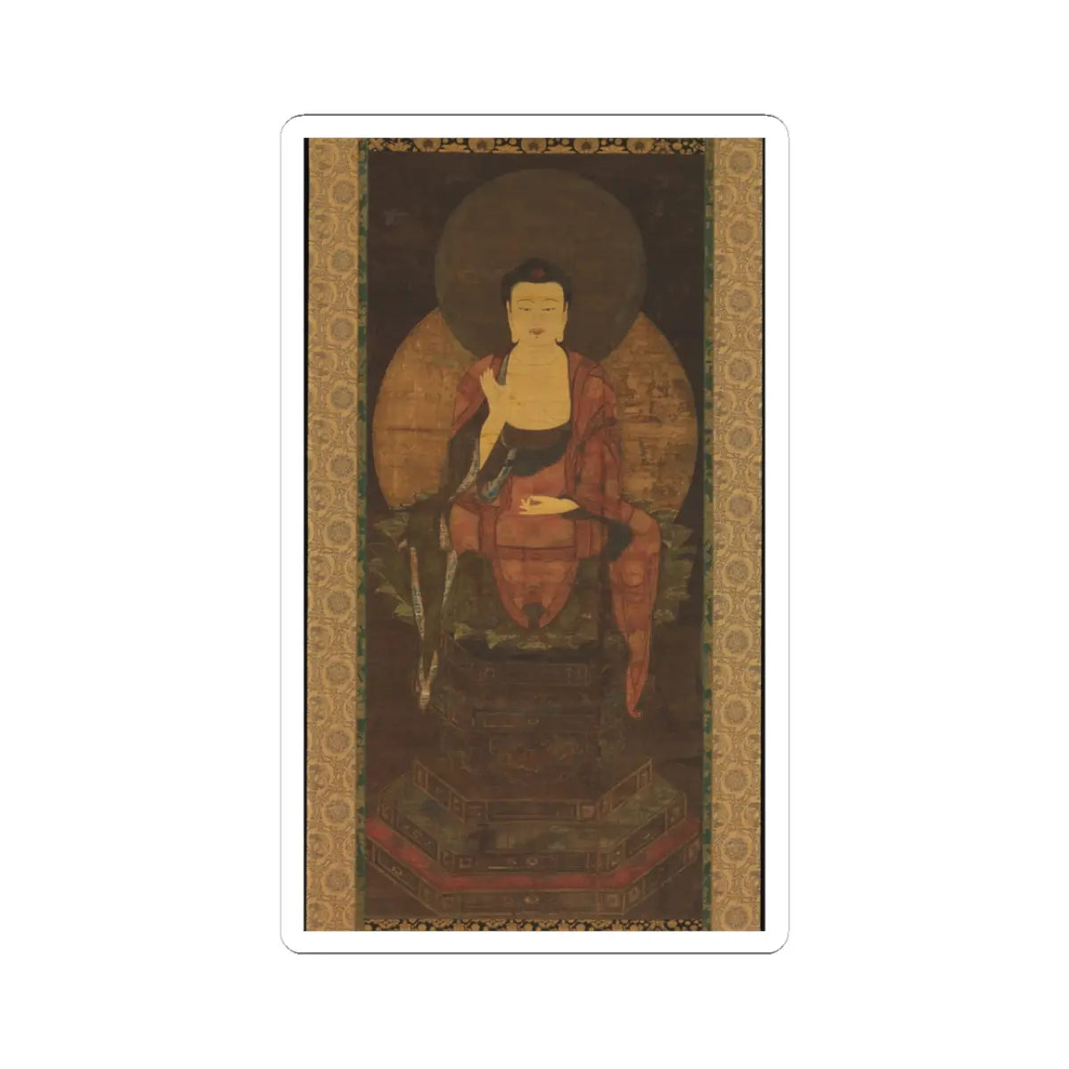 unknown - Shaka Nyorai - 14th century v2 - STICKER Vinyl Kiss-Cut Decal