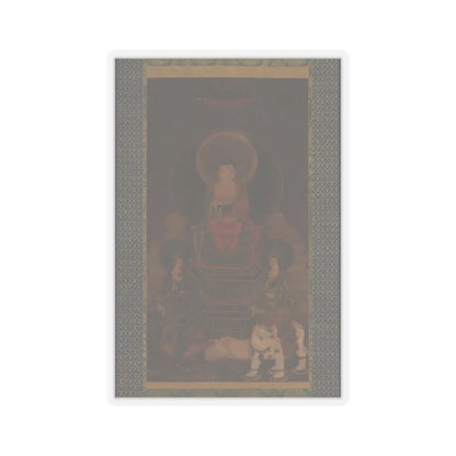 unknown - Shaka (Shakyamuni) Triad - 13th century v1 - STICKER Vinyl Kiss-Cut Decal