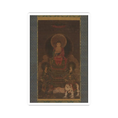 unknown - Shaka (Shakyamuni) Triad - 13th century v1 - STICKER Vinyl Kiss-Cut Decal