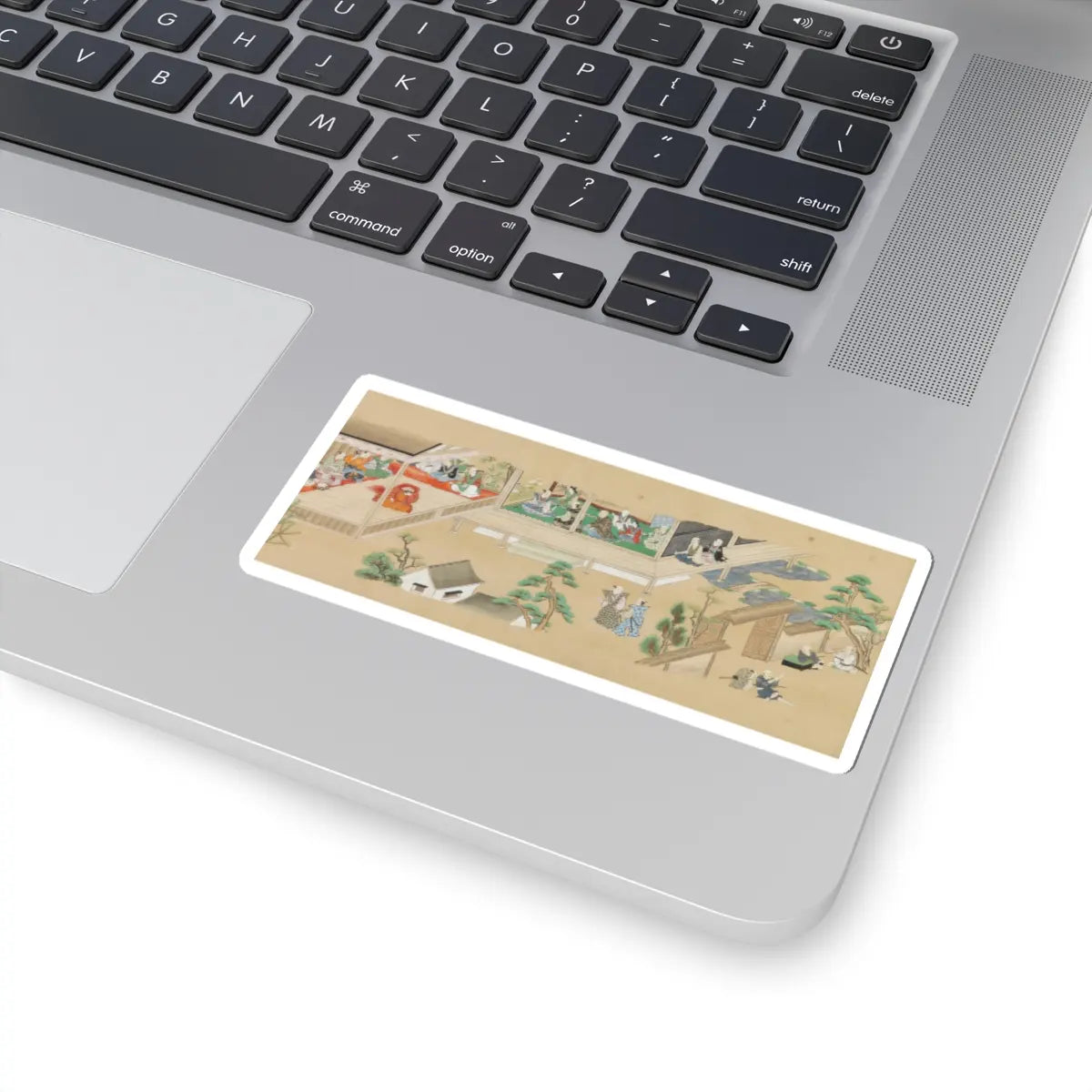 unknown - Six Noh Performances in Scenes from Daily Life - late 17th–early 18th century v1 - STICKER Vinyl Kiss-Cut Decal