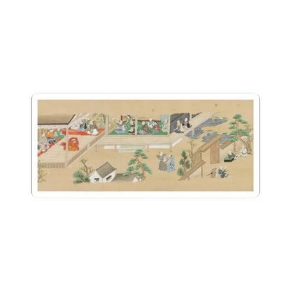 unknown - Six Noh Performances in Scenes from Daily Life - late 17th–early 18th century v1 - STICKER Vinyl Kiss-Cut Decal