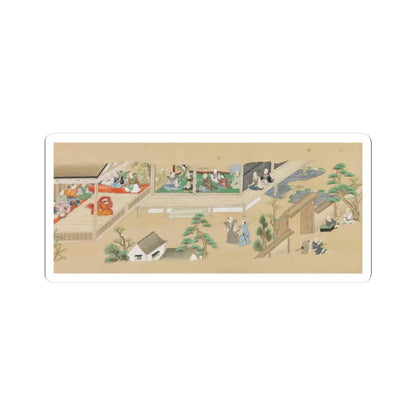 unknown - Six Noh Performances in Scenes from Daily Life - late 17th–early 18th century v1 - STICKER Vinyl Kiss-Cut Decal