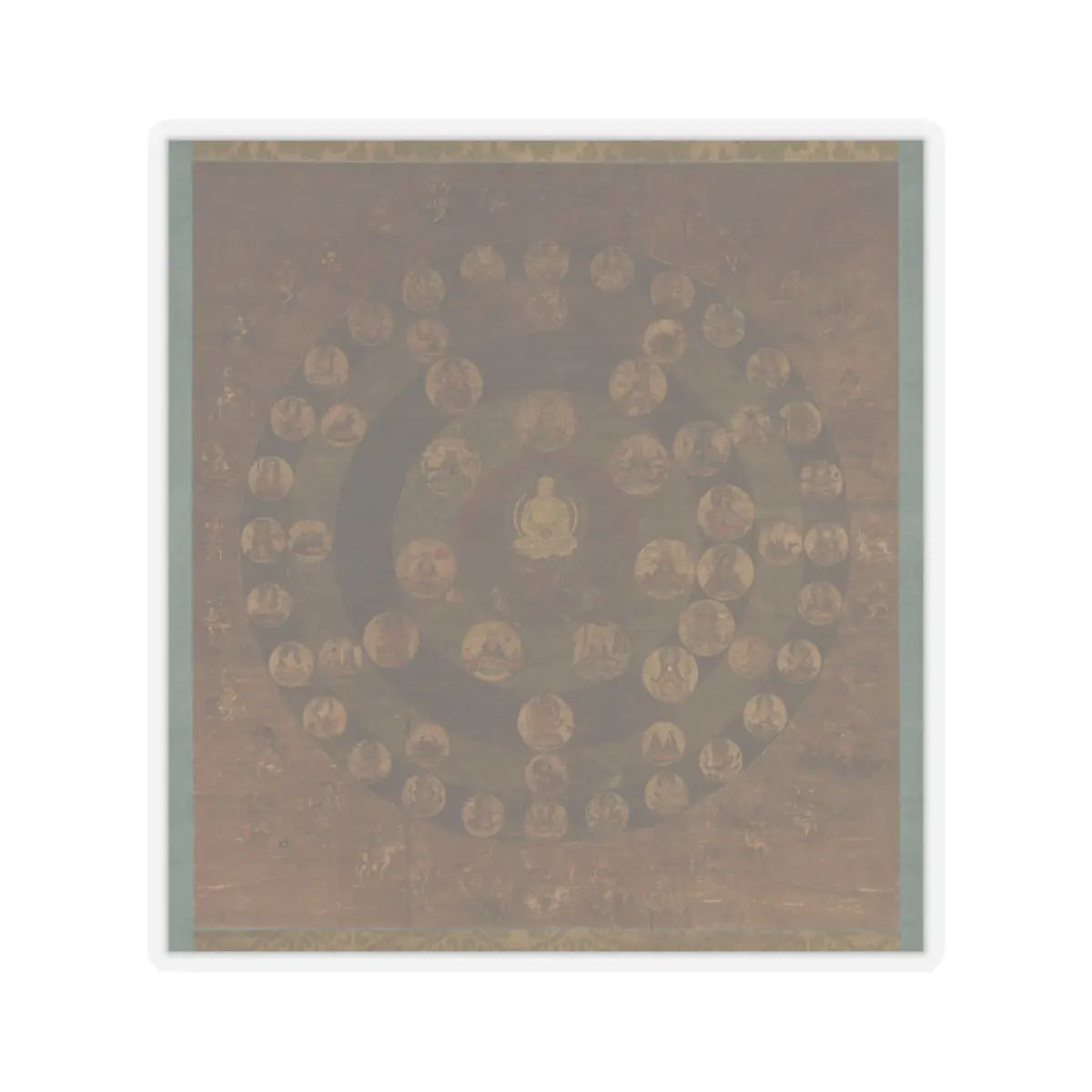 unknown - Star Mandala - 13th–14th century v1 - STICKER Vinyl Kiss-Cut Decal