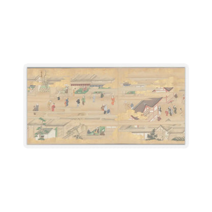 unknown - Street Scenes in Kyoto - late 17th century v3 - STICKER Vinyl Kiss-Cut Decal