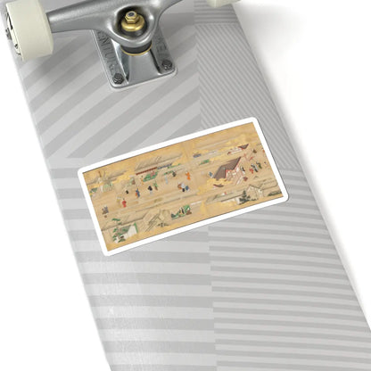 unknown - Street Scenes in Kyoto - late 17th century v3 - STICKER Vinyl Kiss-Cut Decal