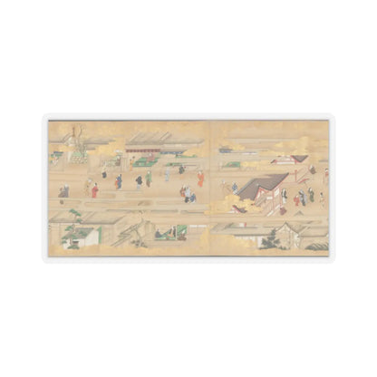 unknown - Street Scenes in Kyoto - late 17th century v3 - STICKER Vinyl Kiss-Cut Decal