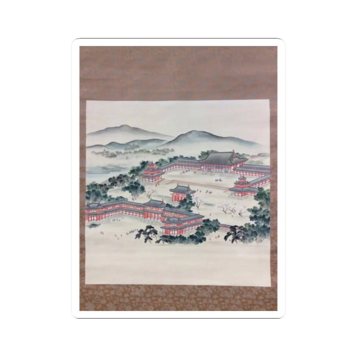 unknown - Tai Kyokuden Temple in Kyoto; Built in 1895 - ca. 1895–1900 v1 - STICKER Vinyl Kiss-Cut Decal