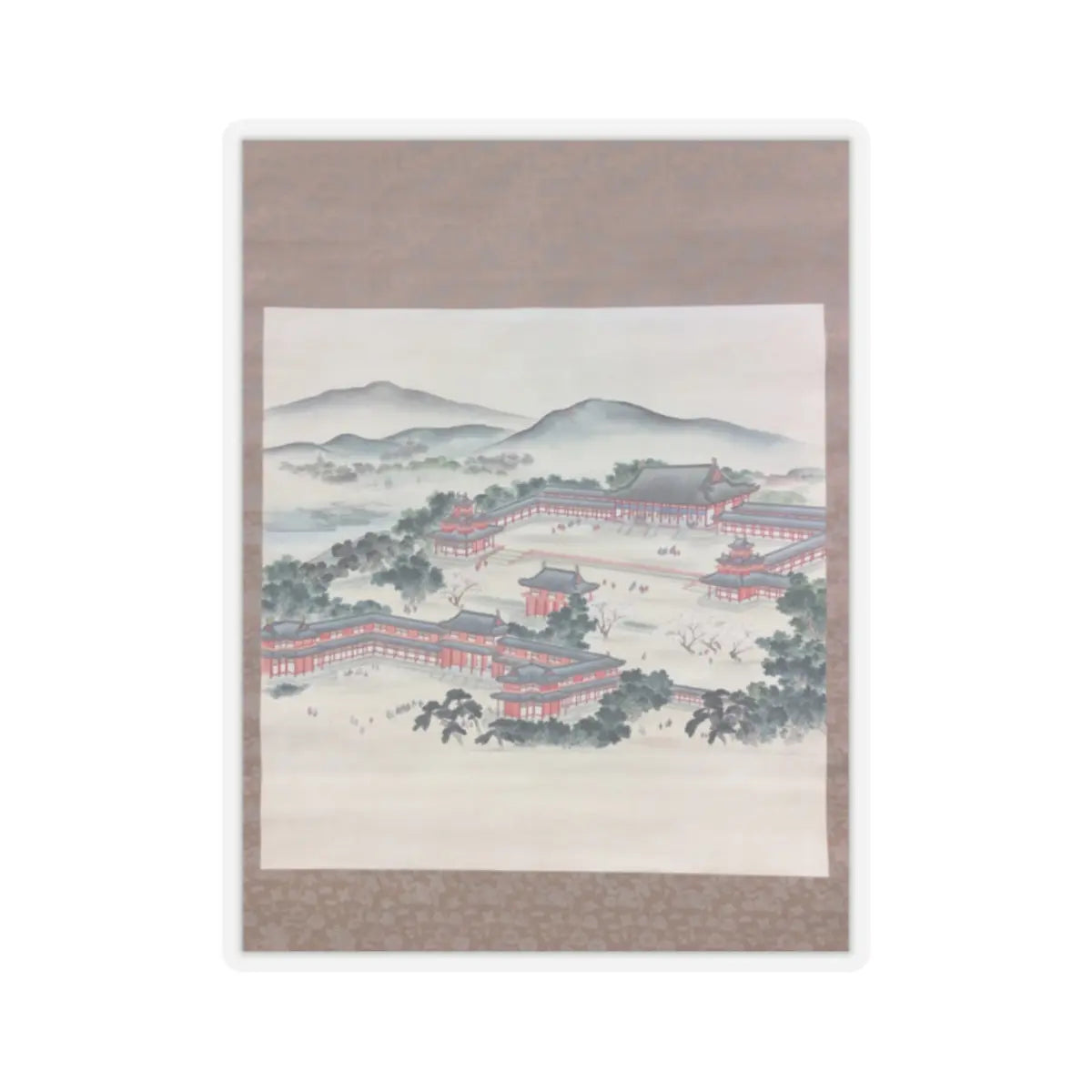 unknown - Tai Kyokuden Temple in Kyoto; Built in 1895 - ca. 1895–1900 v1 - STICKER Vinyl Kiss-Cut Decal