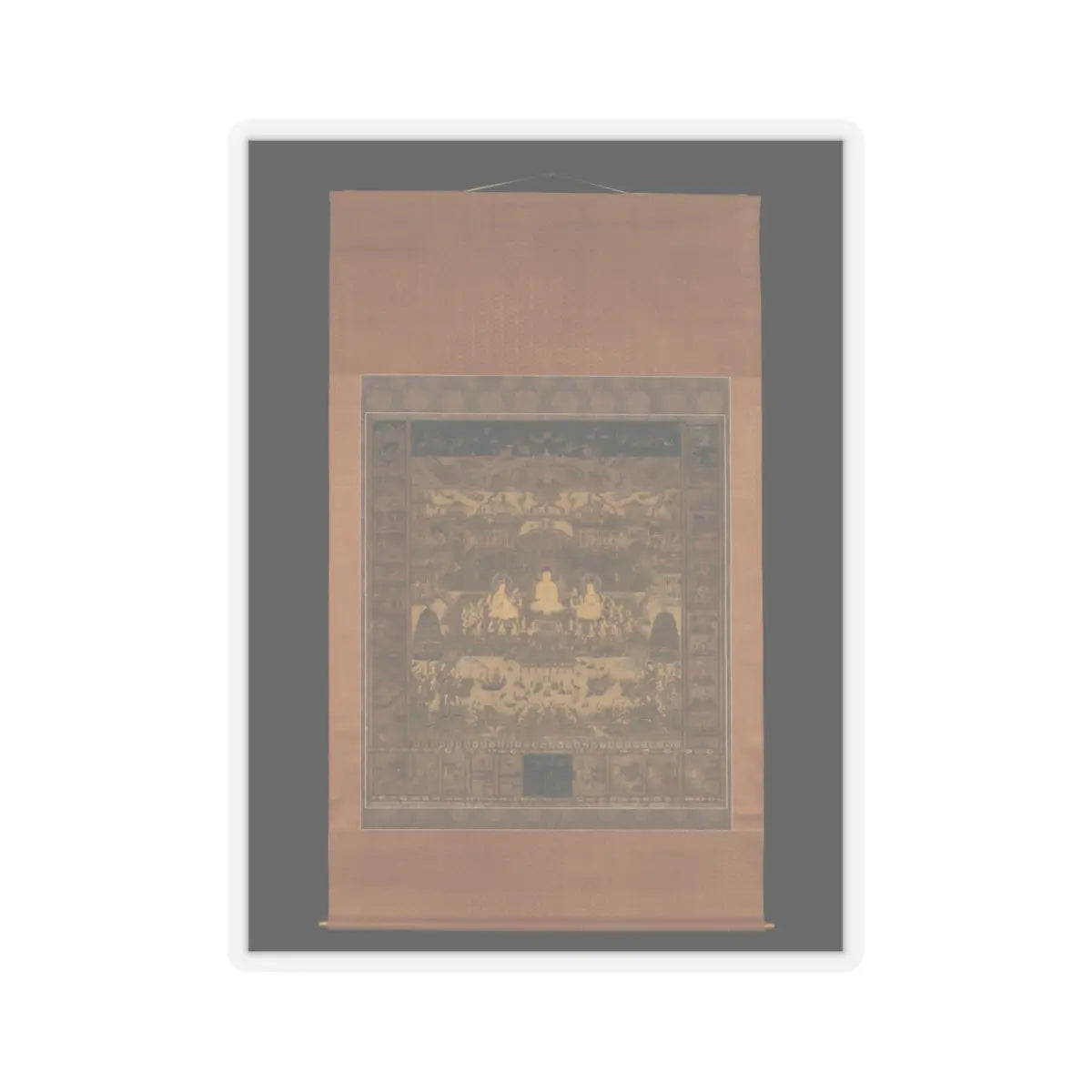unknown - Taima Mandala - probably late 14th century v2 - STICKER Vinyl Kiss-Cut Decal