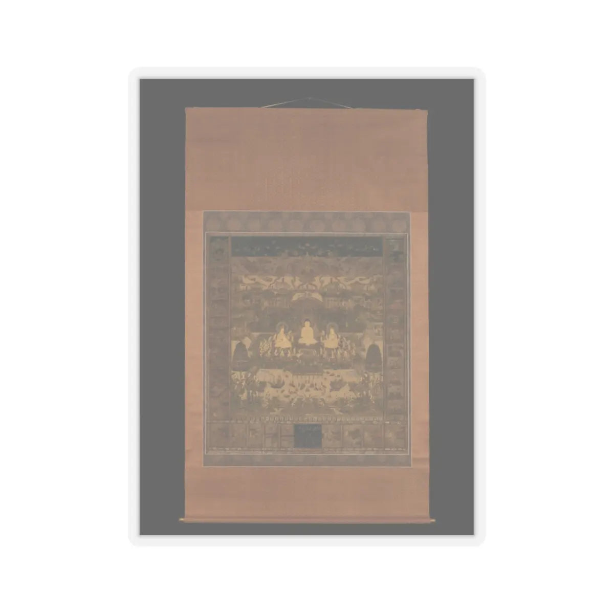 unknown - Taima Mandala - probably late 14th century v2 - STICKER Vinyl Kiss-Cut Decal