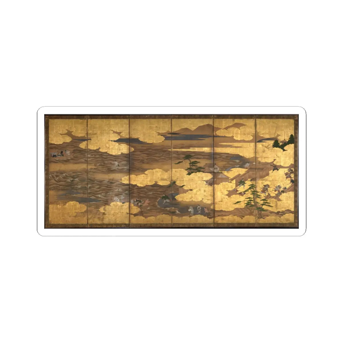 unknown - “Takebun,” from the Musical Drama “The New Piece” (Shinkyoku) - early 17th century v1 - STICKER Vinyl Kiss-Cut Decal
