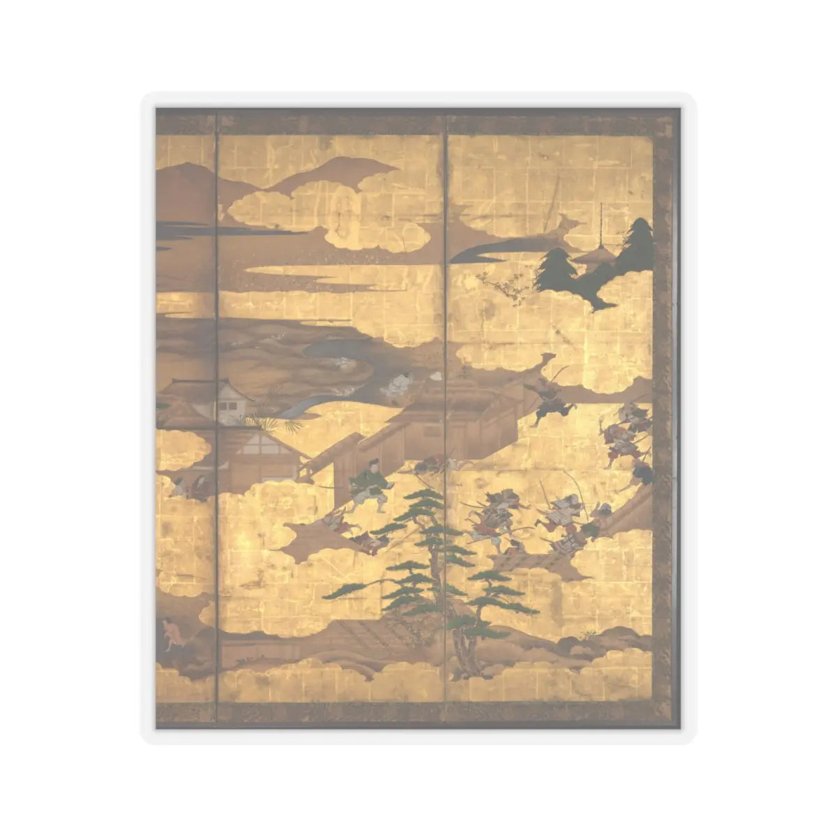 unknown - “Takebun,” from the Musical Drama “The New Piece” (Shinkyoku) - early 17th century v3 - STICKER Vinyl Kiss-Cut Decal