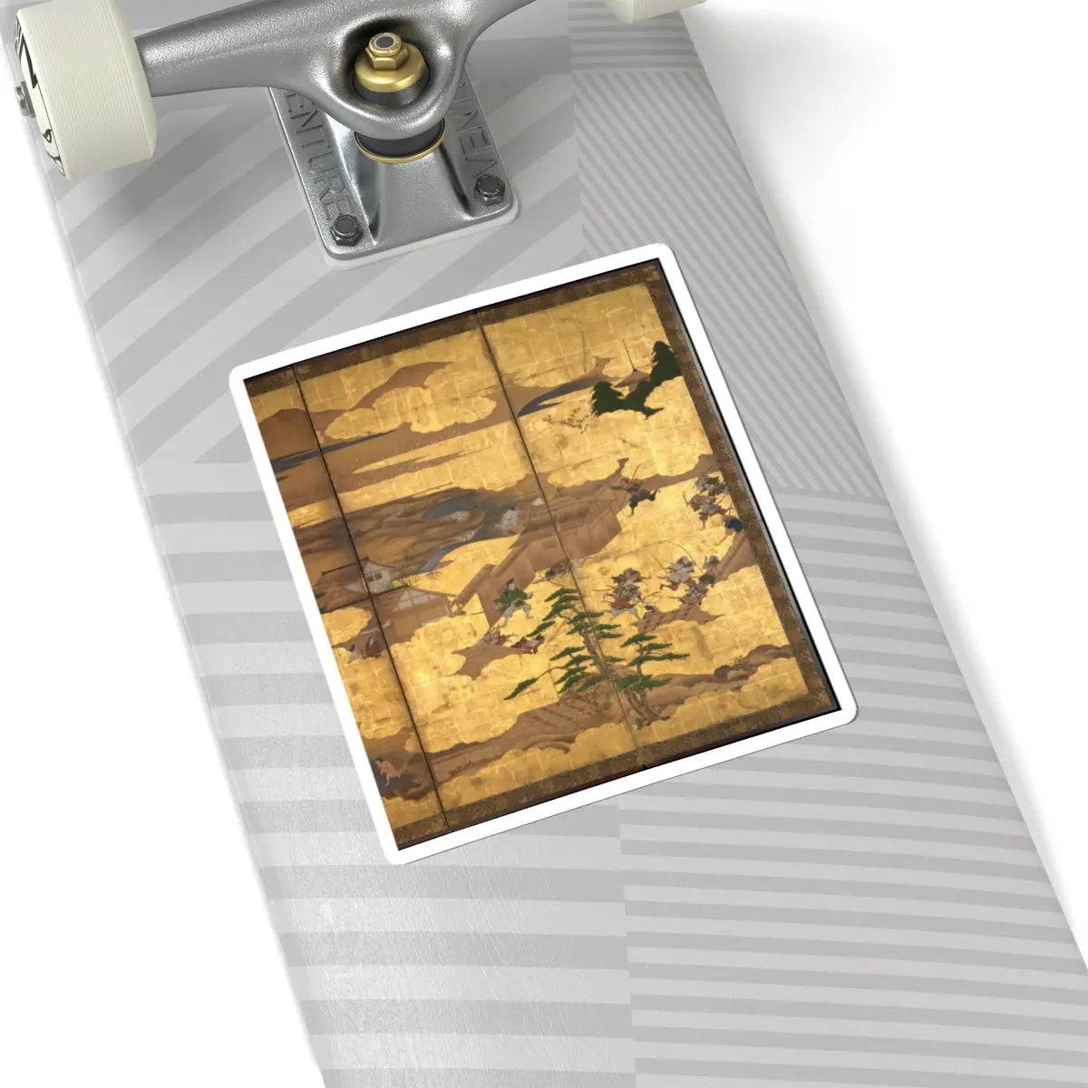 unknown - “Takebun,” from the Musical Drama “The New Piece” (Shinkyoku) - early 17th century v3 - STICKER Vinyl Kiss-Cut Decal