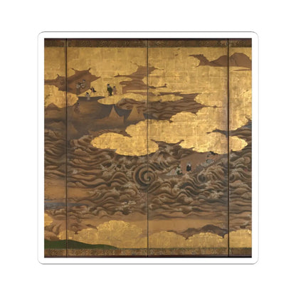 unknown - “Takebun,” from the Musical Drama “The New Piece” (Shinkyoku) - early 17th century v7 - STICKER Vinyl Kiss-Cut Decal