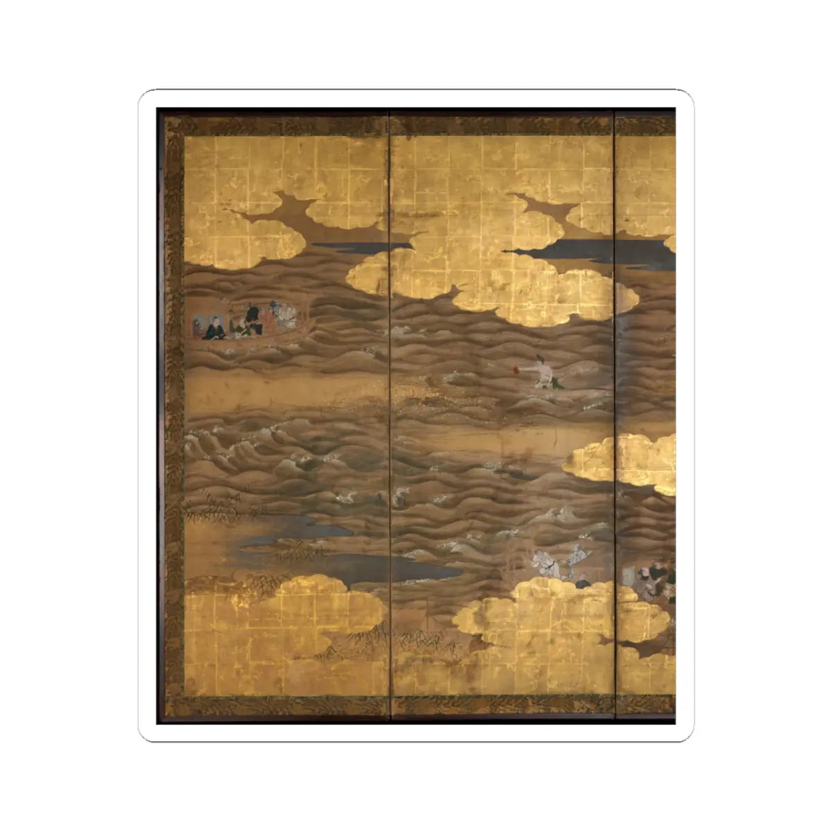 unknown - “Takebun,” from the Musical Drama “The New Piece” (Shinkyoku) - early 17th century v8 - STICKER Vinyl Kiss-Cut Decal