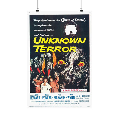 UNKNOWN TERROR 1957 - Paper Movie Poster-16″ x 24″-The Sticker Space