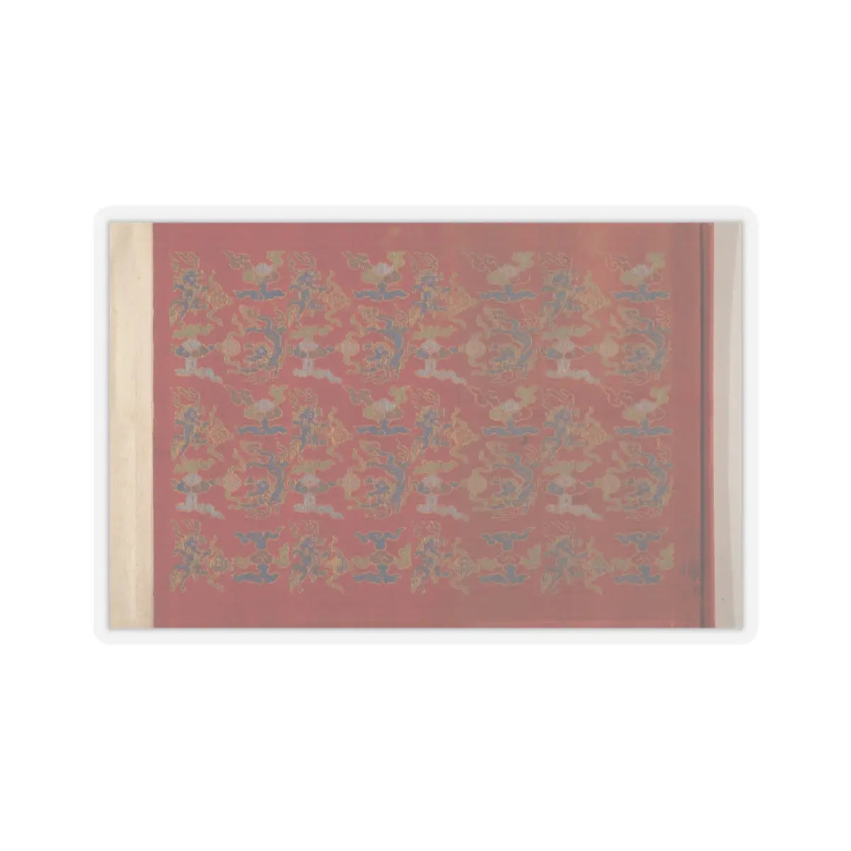 unknown - Textile for a handscroll - dated March 18, 1714 v2 - STICKER Vinyl Kiss-Cut Decal