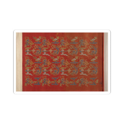 unknown - Textile for a handscroll - dated March 18, 1714 v2 - STICKER Vinyl Kiss-Cut Decal