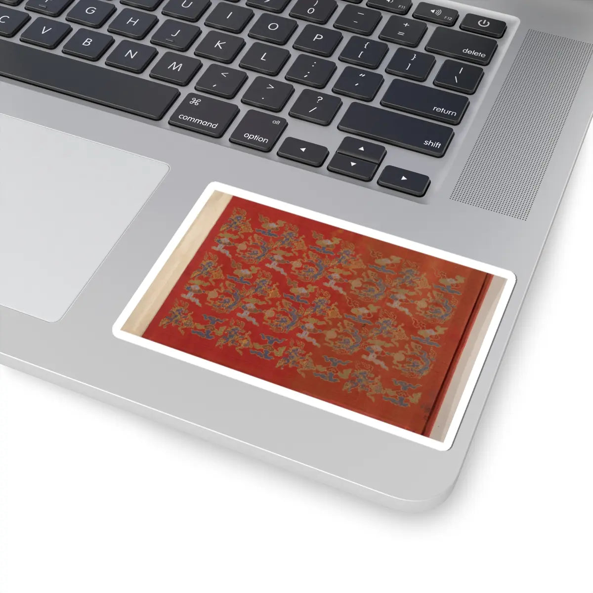 unknown - Textile for a handscroll - dated March 18, 1714 v2 - STICKER Vinyl Kiss-Cut Decal