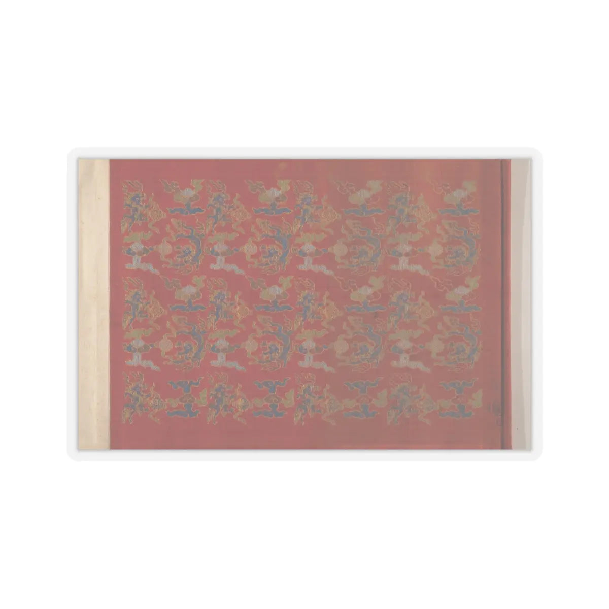 unknown - Textile for a handscroll - dated March 18, 1714 v2 - STICKER Vinyl Kiss-Cut Decal