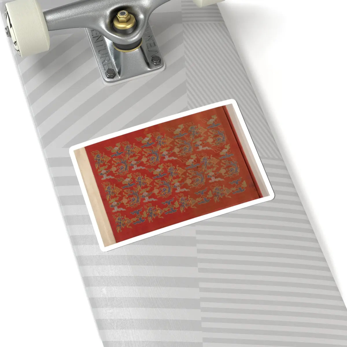 unknown - Textile for a handscroll - dated March 18, 1714 v2 - STICKER Vinyl Kiss-Cut Decal